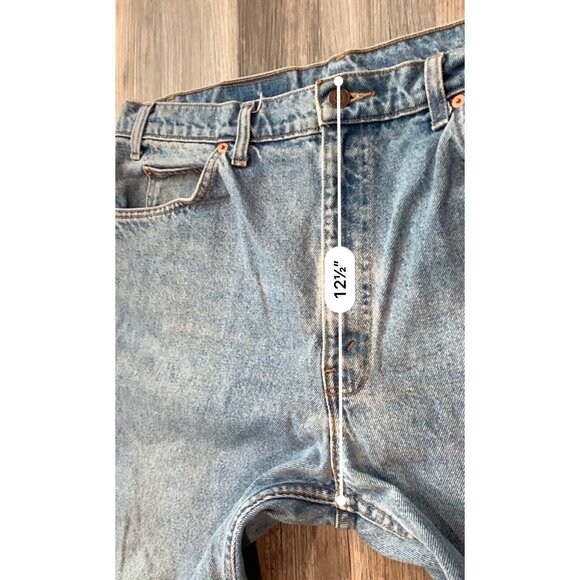 Levi's 505 Jeans Mens Size W38 X L30 Blue Denim Cotton Regular Fit Straight Leg - Picture 10 of 13